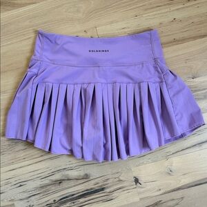 GOLDHINGE Lavender Pleated Tennis Skirt